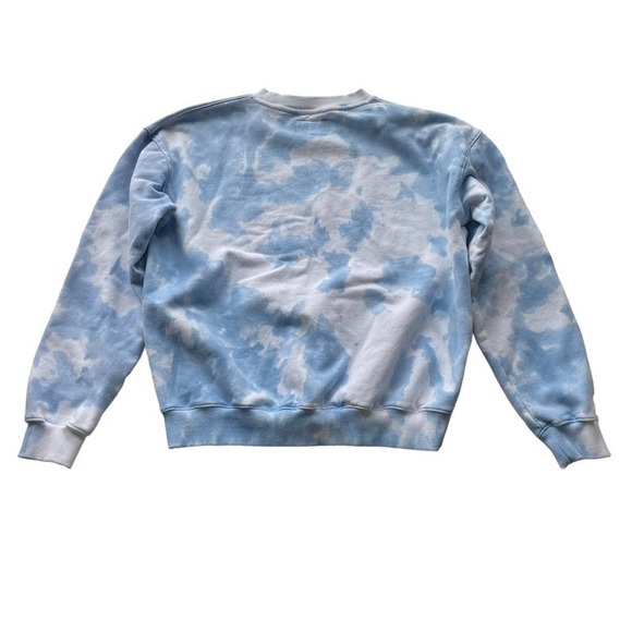 ELLANDEMM Cloud Sky Sweatshirt Blue Medium Walking on Sunshine Statement - Picture 9 of 10